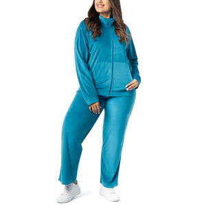 Ensemble de survêtement en velours élégant pour femmes, ensemble deux pièces tendance, sweat-shirt et jogging, vêtements de sport décontractés pour femmes, vêtements de détente - Product Image 3