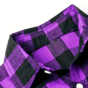 Camisas de franela a cuadros de algodón para hombre personalizadas OEM, suaves, cómodas y transpirables de talla grande, nuevo diseño, camisas de franela para hombre - Product Image 3