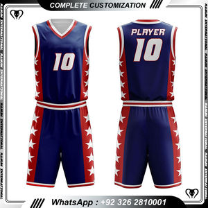 高品质可逆篮球衫廉价篮球服定制运动服 - Product Image 4