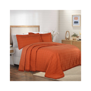 Couvre-lit léger en mélange de bambou à motif diamant gaufré Eco-Light Embossed Rani Pink 300TC pour une utilisation indienne au printemps et en été - Product Image 3