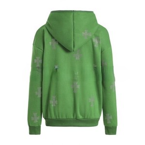 Respirant Femmes Strass Veste entièrement personnalisée anti-rides respirant sweats à capuche de haute qualité pour femme avec à prix pas cher - Product Image 2