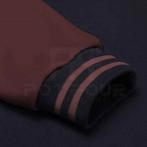 Chaqueta cálida de invierno para hombre, nuevo diseño, Letterman de color sólido con cuello levantado - Product Image 4