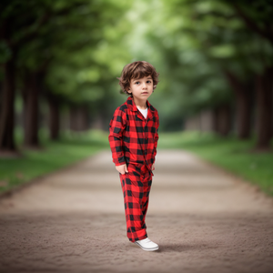 D0901TA01 vente en gros de pyjamas à manches longues pour femmes style de noël vêtements de nuit pour la famille combinaison pour bébé mode féminine - Product Image 2