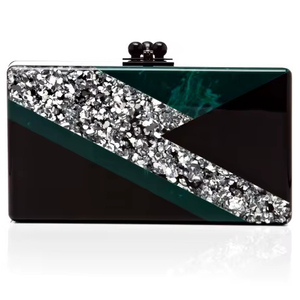 กระเป๋าคลัทช์ทำด้วยมือทำจากเรซินธรรมชาติหรูหราพร้อมงานปักที่เป็นมิตรกับสิ่งแวดล้อมดีไซน์ปรับแต่งได้ราคาดีที่สุด - Product Image 1