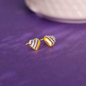 Pendientes de diamantes en forma de corazón - Product Image 2