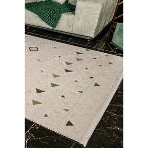 Tapis de sol Netline TR006 multicolore moderne Trendo, en polypropylène 100 %, à poils coupés et bouclés, 80x150 cm, pour la maison, la chambre, le bureau, la chambre d'enfant - Product Image 2