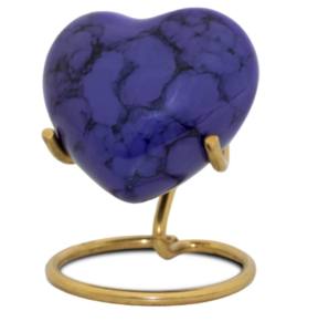 <b>Top</b> Quality Enamel <b>Heart</b> Brass Keepsake Indian Handicraft Bras <b>Heart</b> Cremation Urns With Pink Color - Product Image 3