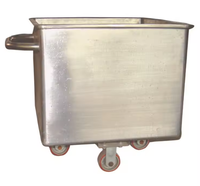 Nouvelles roues robustes en acier inoxydable 304 pour chariot à viande, pour abattoir et transformation alimentaire, taille personnalisée, garantie 1 an