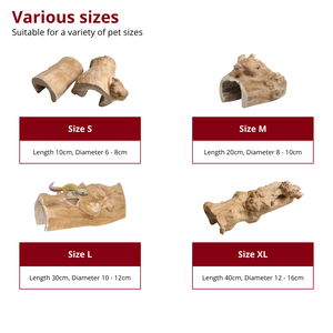 Vietnam Eco-Friendly Coffee <b>Wood</b> Reptile Hideout Cave with Rectangle Shape and Factory Price - Product Image 4