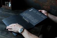 Restaurant En Cuir A4 Menu Titulaire Couverture Hôtel Magasins Bar À Vin Menu Livre Couverture Avec Pages Intérieures LMC-0046