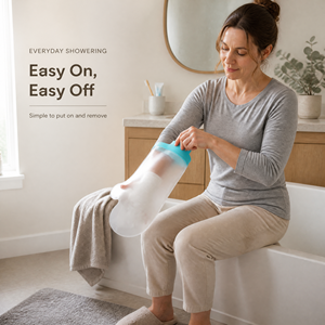 FIRSTAR Housse de protection transparente personnalisée et étanche pour <span class=keywords><strong>main</strong></span>, certifiée CE, pour la douche, confortable et sécurisée - Product Image 4