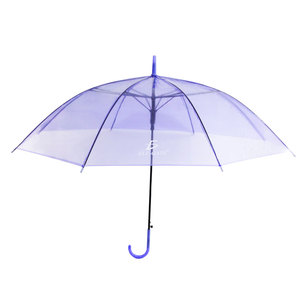 Ombrello Trasparente dal Design Minimalista, Automatico Semi-Articolato a Tre Pieghe, Parasole Dritto per Viaggi - Product Image 4