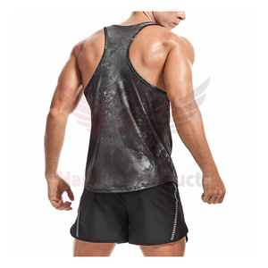 Débardeur Offre Spéciale avec logo personnalisé pour hommes, gilet d'entraînement respirant avec design musculaire décontracté, vêtements de sport de couleur unie - Product Image 5