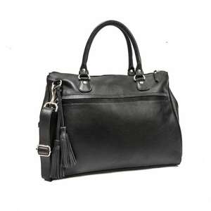 Genuine Cow Leather Women's <b>Handbag</b> with Custom Logo Fashionable Zipper Closure <b>for</b> Ladies - Product Image 1