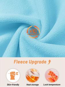 Veste polaire douce d'hiver pour femme avec fermeture à glissière et poches pratiques en coton imprimé offre chaleur et commodité - Product Image 5