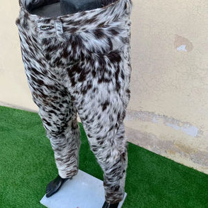 Pantalones de Cuero Vacuno para Hombre, Nuevo Estilo Casual de Invierno, Manga Larga Regular, Ligeros, Lisos, Teñidos, Oscuros - Product Image 1