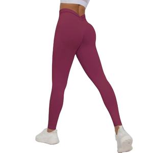 Nouveaux Leggings Scrunch Butt de Haute Qualité pour Femmes, Élégants, Vente en Gros, Leggings de Yoga Personnalisés en Spandex et Nylon pour l'Entraînement 2026 - Product Image 2