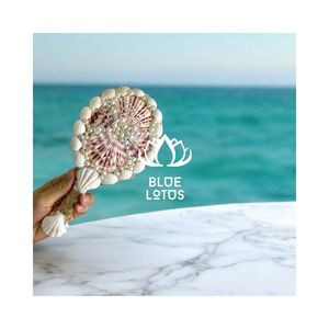 Espejo de Concha Marina FAVORITO para Decoración de Dormitorio y Pasillo, Respaldo Aséptico para Mantenimiento y Tejido Elegante - Product Image 1