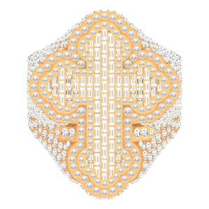 Anillos finos de lujo para hombre, oro de 18 quilates, estilo Hip Hop de moda, Diamante completo, alfabeto redondeado, laboratorio cultivado en hielo, laboratorio VVS para bodas - Product Image 1