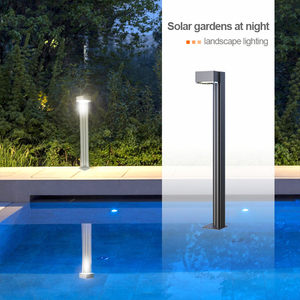 Luces de poste solares de aluminio fundido a presión Luces de jardín de estaca Luz de paisaje solar impermeable - Product Image 3
