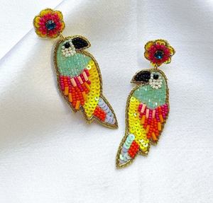 <b>Black</b> hand embroidered traditional <b>earrings</b> Custom Multi-Beaded <b>Earrings</b> <b>Women</b> Festive Party Jewelry Best Price Beaded <b>Earrings</b> - Product Image 2