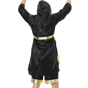 Bata de boxeo de impresión profesional personalizada superventas de 2025 con pantalones cortos de alta calidad para adultos artes marciales de peso pesado - Product Image 4