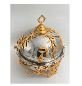 5L Rectangular Stainless Steel Glass Floral Chafing <b>Dish</b> For Wedding Banquets Parties Hotel Catering Equipment And Food Buffets - Product Image 1