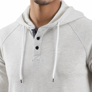 Sudaderas con Capucha Bordadas a Medida de Primera Calidad, Cierre de Botones, Estilo Básico de Invierno, 100% Algodón - Product Image 5