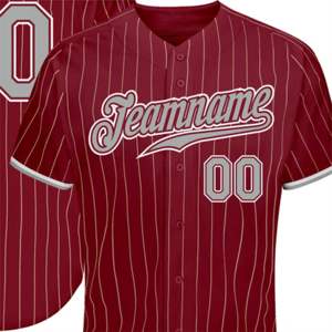 Maillots de baseball personnalisés OEM avec logos et numéros brodés Matériau de haute qualité - Product Image 5