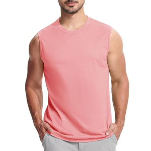 Haute qualité Gym Fitness débardeur hommes et femmes entraînement col rond vêtements sans manches pour la course-en vrac - Product Image 1