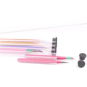 Pestañas postizas japonesas de acero inoxidable, herramienta de maquillaje con volumen de injerto dedicado, pinzas para pestañas al por mayor con logotipo personalizado - Product Image 6