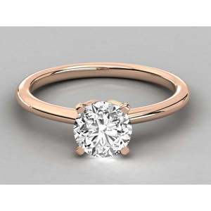 Anillo Brillante de Oro de 9K para Mujer con Diamante Solitario Cultivado en Laboratorio, Elegante y Lujoso - Product Image 6