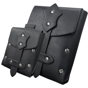 Sac ceinture en cuir pour festivals médiévaux et foires de la Renaissance Pochette classique faite à la main pour GN et jeux de rôle historiques - Product Image 3