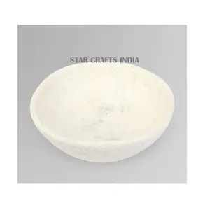 Trendy Premium Resin Bowl For Serving Food Spiral Design Whiten Brighten Color Round Shape Medium Size Designer Bowl Rice Bowls