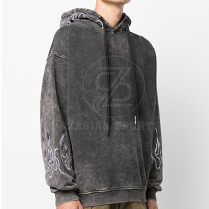 เสื้อฮู้ดดี้ผู้ชายแบบย้อมสีเอซิด ดีไซน์สั่งทำได้ ขายส่ง ผ้าฝ้าย 100% ผ้าฟลีซสำหรับฤดูหนาว คุณภาพสูง ราคาดีที่สุด - Product Image 5