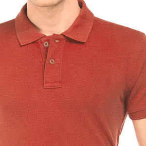 100% algodón para hombre para Polo impreso personalizado y bordado con logotipo OEM antiarrugas liso en blanco Golf camiseta sólida - Product Image 5