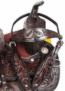 Selle Western Roping en cuir marron de qualité supérieure avec siège souple pour l'équitation à un prix abordable - Product Image 5