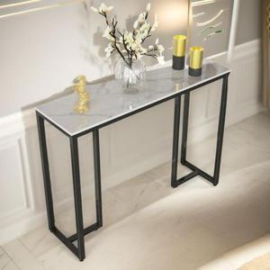 <b>Top</b>-rated Vintage Style Metal <b>Console</b> <b>Tables</b> with Intricate Details Ideal for Modern and Rustic Home Interiors - Product Image 1