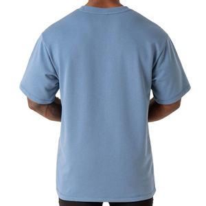 Camiseta OEM personalizada para culturismo, lisa, de talla grande, elástica, de poliéster, para gimnasio, ropa deportiva, con hombros caídos - Product Image 4