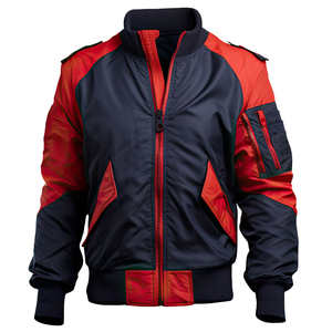 Veste de moto en cuir de vache et toile pour homme, vêtements d'hiver, fournisseur OEM ODM, doublure en coton, style moto et motard - Product Image 3