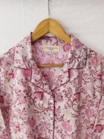 Chemise longue en coton imprimé de qualité supérieure, avec fermeture boutonnée, manches longues, style boyfriend, chemise de nuit, blouse, tunique