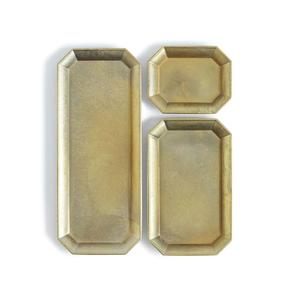 Plateaux en aluminium en métal de conception classique haute arrivée plateau de service de couleur de forme de taille personnalisée utilisations dans les hôtels et les restaurants - Product Image 3