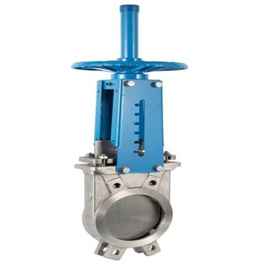 Válvula de compuerta de cuchillo de acero inoxidable operada manualmente PN10 de 4 pulgadas de alta temperatura para la industria del petróleo y el gas - Product Image 4