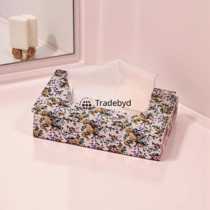 Tradebyd <b>Square</b> <b>Wooden</b> Enamel Printed Eco-Friendly Stylish Handmade Tissue <b>Box</b> & Holder for Premium Home Decor - Product Image 3