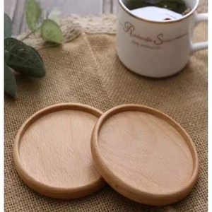 Wholesale Custom Wood Coasters Factory Direct Acacia Cork <b>Bamboo</b> Walnut Beech for <b>Coffee</b> <b>Cups</b> Promotional Coaster Product - Product Image 4