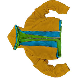 Fabricants de sweats à capuche pour vêtements personnalisés sweat à capuche en coton éponge français à fermeture éclair à trois couches pour hommes - Product Image 5