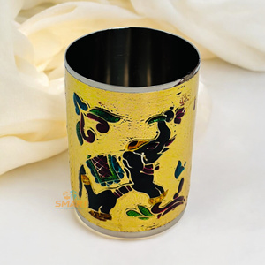 Oferta de Moda Inteligente: Vajilla de Acero Inoxidable Soldado con Baño de Oro Meenakari, Decoración Moderna y Tradicional para el Hogar, Bodas y Negocios - Product Image 2