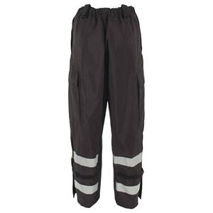 Pantalon de travail de sécurité en coton léger à haute visibilité avec bande réfléchissante certifié CE/EU anti-froissement multicolore unisexe - Product Image 6