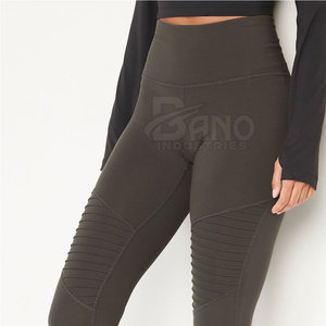 Leggings de tejido de punto transpirables de cintura alta/Baja elásticos de secado rápido de diseño personalizado para mujer más vendidos al por mayor - Product Image 3