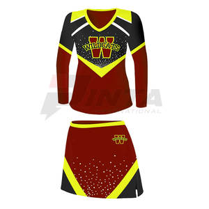 Uniforme de pom-pom girl robuste fabriqué au Pakistan vente en ligne de vêtements de sport - Product Image 5